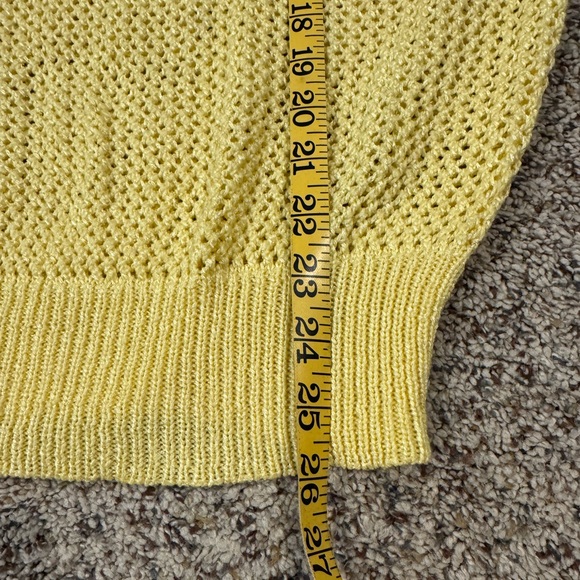 Chico's Sunny Yellow Knit Sweater Chico’s Size 3 - Picture 6 of 6